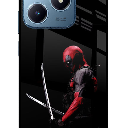 Deadpool Realme C63 Glass Case Back Cover by Casekaro