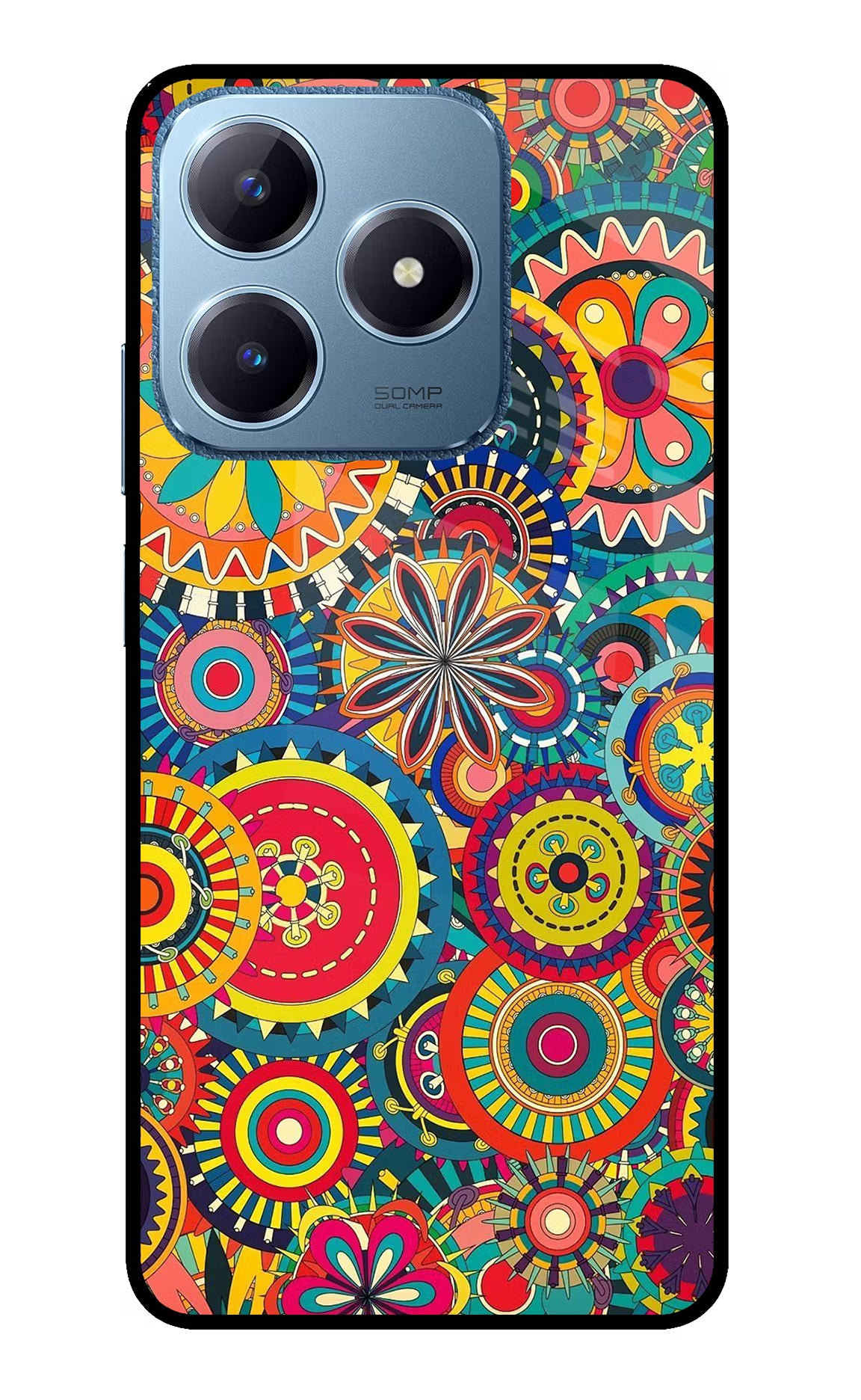 Gol Gol Art Realme C63 Glass Case Back Cover by Casekaro