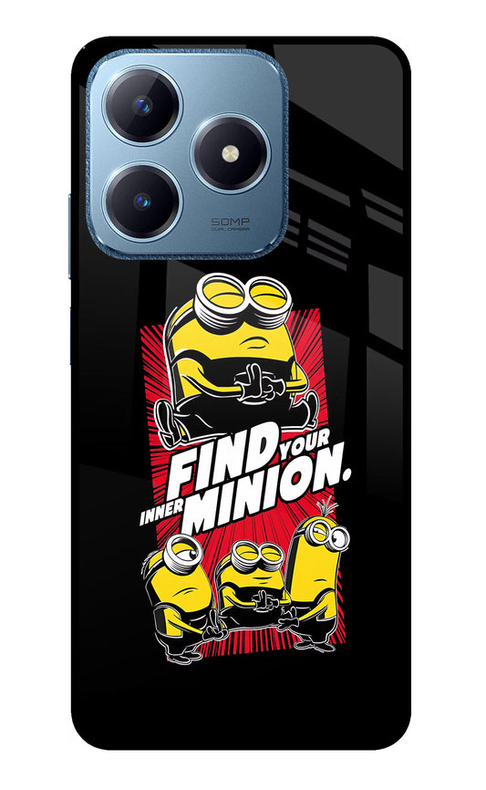 Find your inner Minion Realme C63 Glass Case