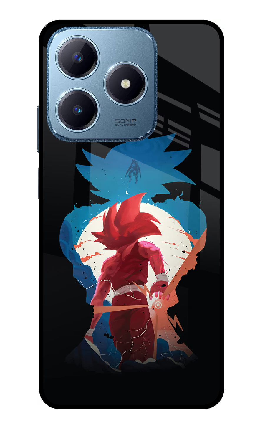 Goku Realme C63 Back Cover, Glass case