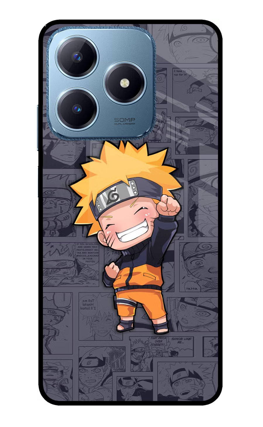Chota Naruto Realme C63 Back Cover, Glass case