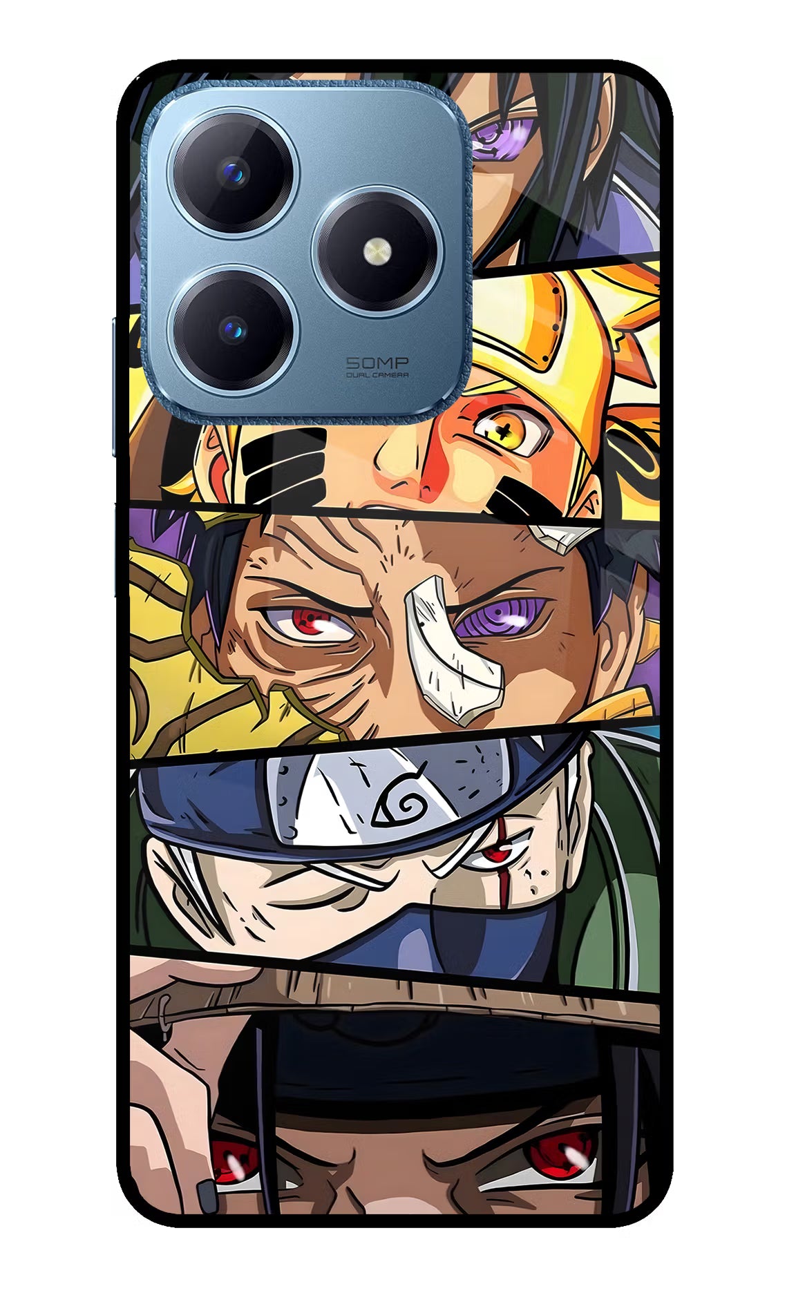 Naruto Character Realme C63 Glass Case