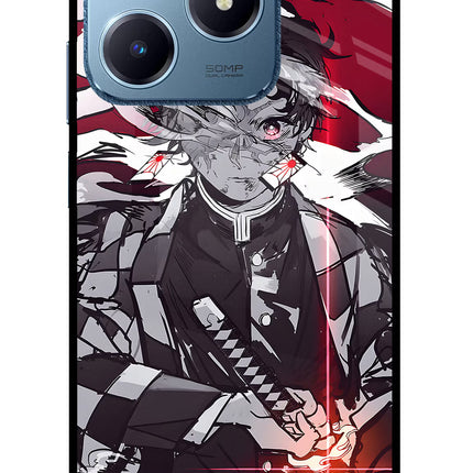 Demon Slayer Realme C63 Glass Case Back Cover by Casekaro