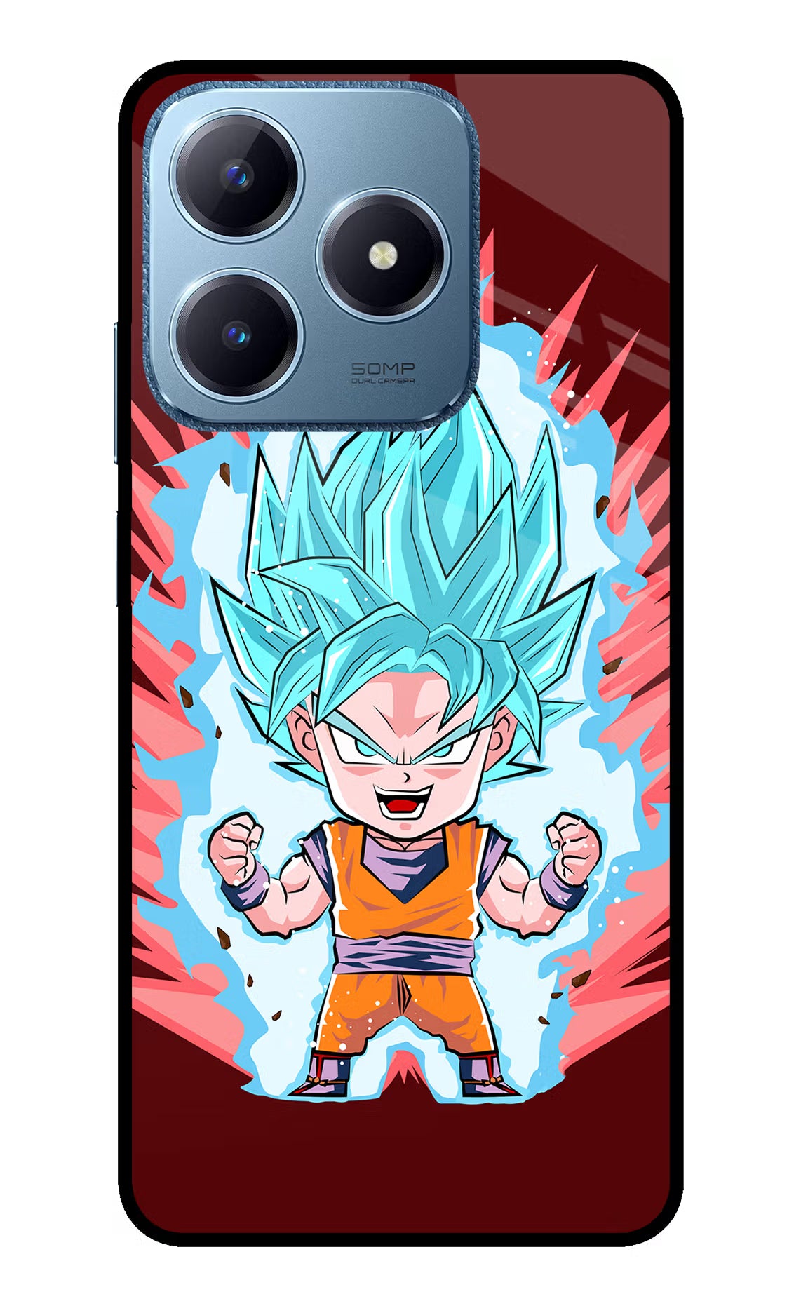 Goku Little Realme C63 Glass Case