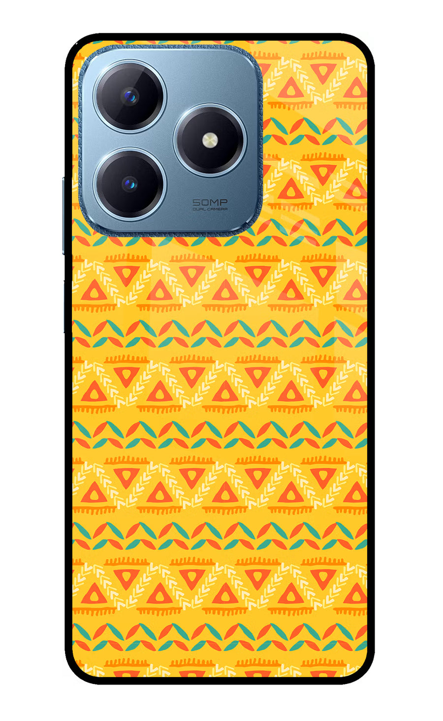 Tribal Pattern Realme C63 Back Cover, Glass case