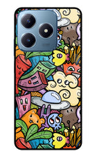 Veggie Doodle Realme C63 Glass Case Back Cover by Casekaro