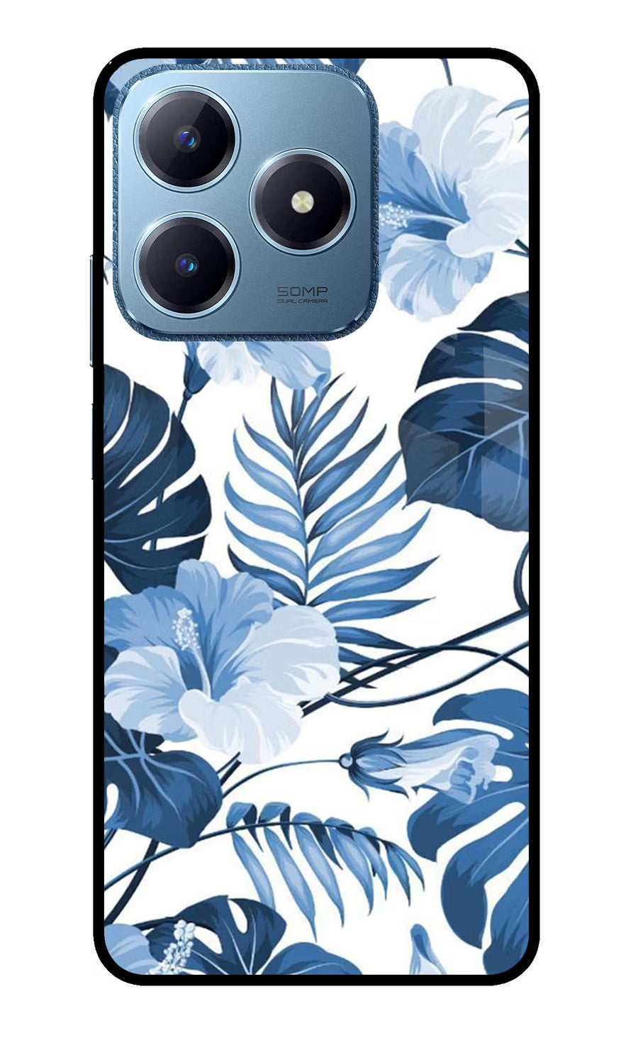 Fabric Art Realme C63 Back Cover, Glass case