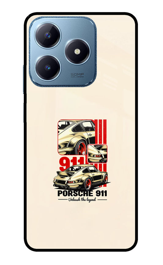 Classic Porsche 911 Realme C63 Glass Case