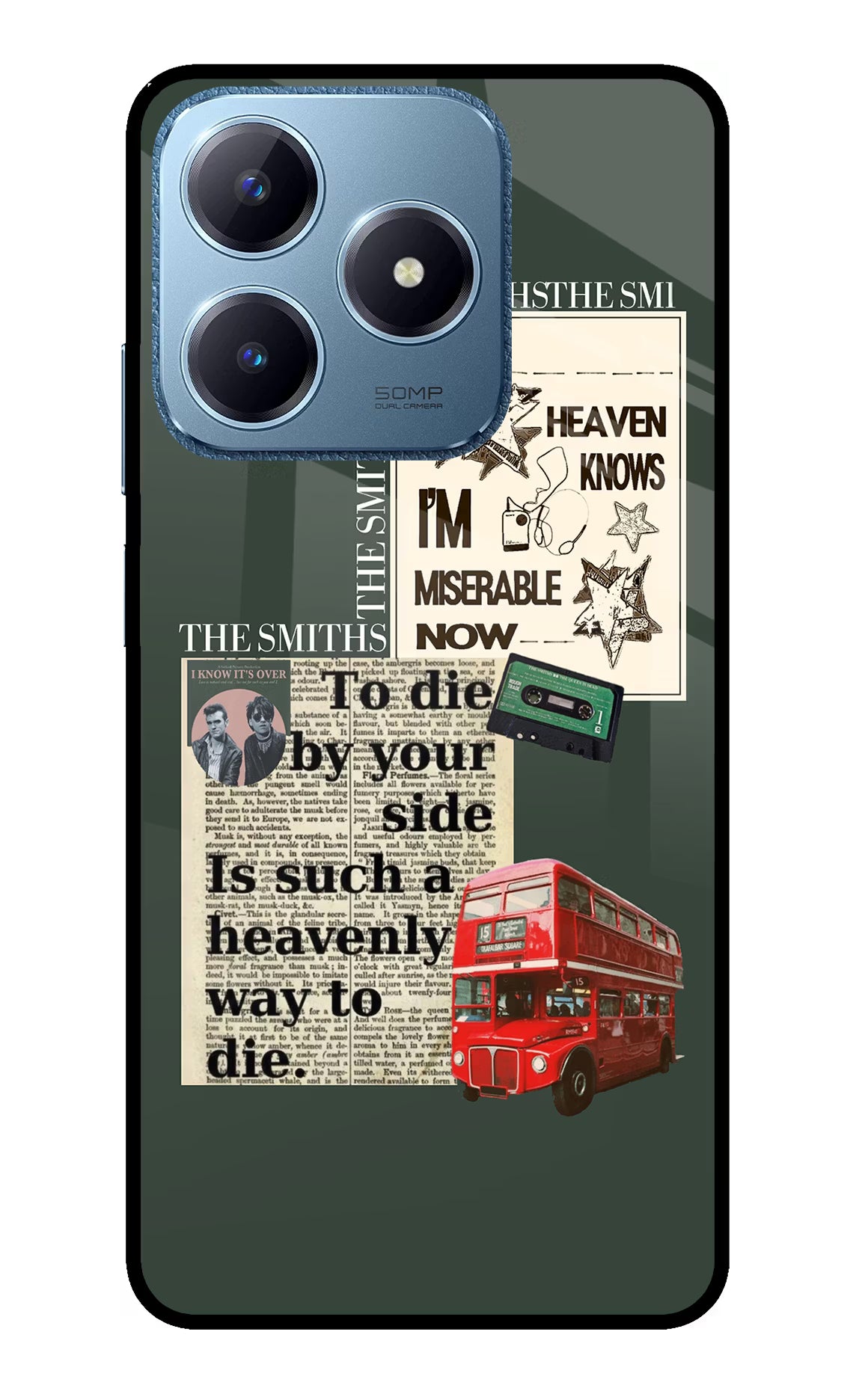 The Smiths Realme C63 Glass Case Back Cover by Casekaro
