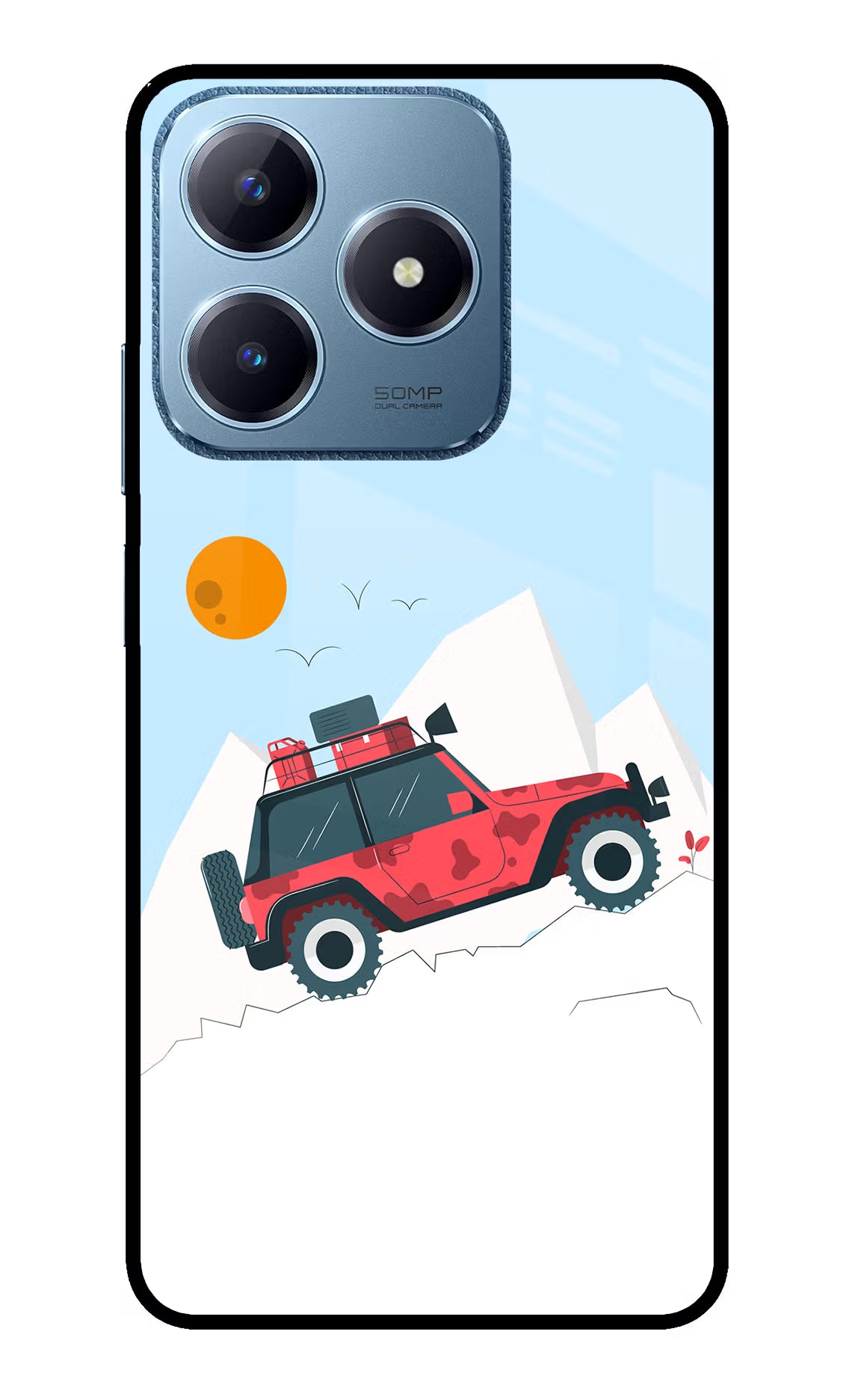 Mountain Trail Beast Realme C63 Glass Case