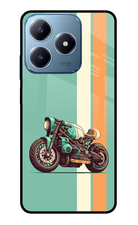 Striped Moto Drift Realme C63 Glass Case