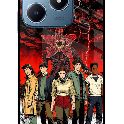 Ordinary Things Characters Realme C63 Glass Case Back Cover by Casekaro