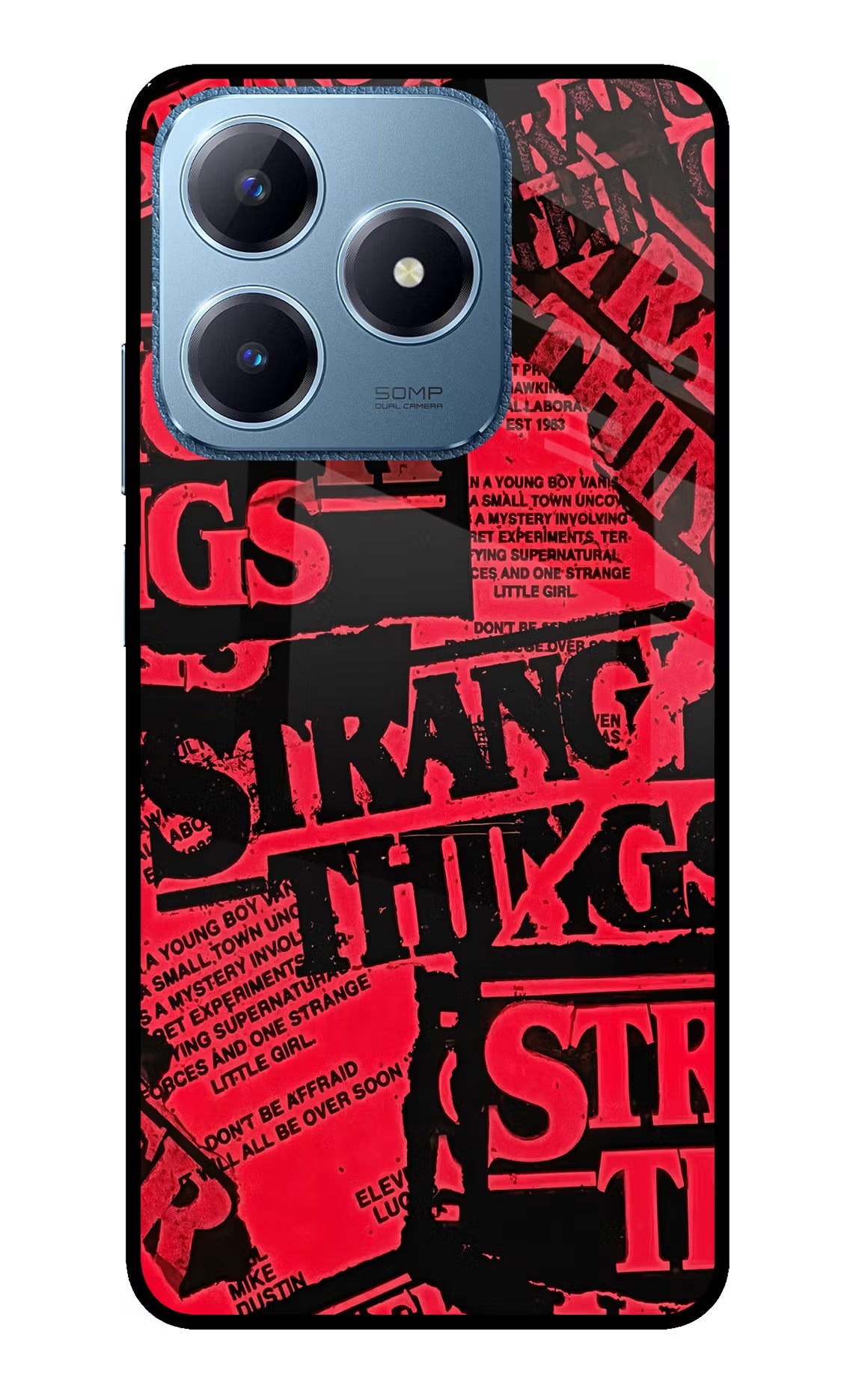 Ordinary Things Realme C63 Glass Case Back Cover by Casekaro