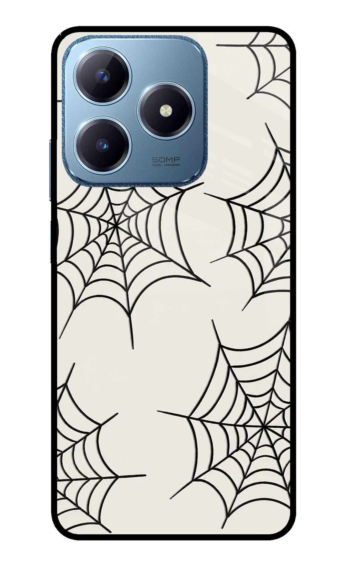 Spider Web Realme C63 Glass Case