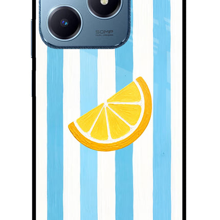 Summer Lemon Realme C63 Glass Case