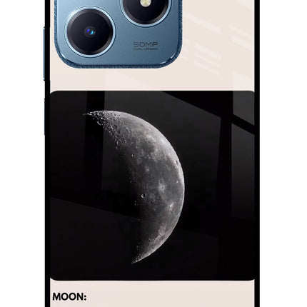 Moon Phase Realme C63 Glass Case Back Cover by Casekaro