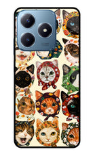 Cool Cat Realme C63 Glass Case Back Cover by Casekaro