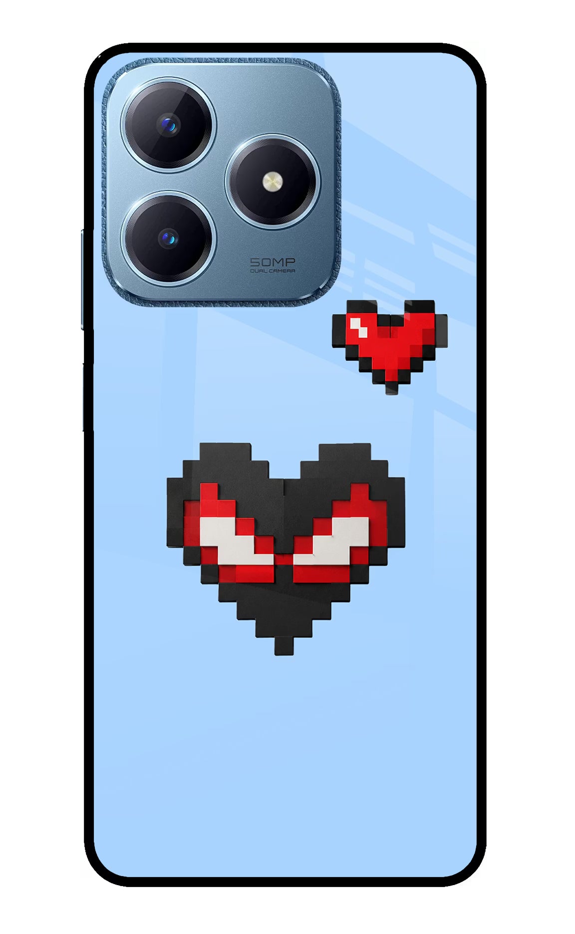 Peter Heart Realme C63 Glass Case