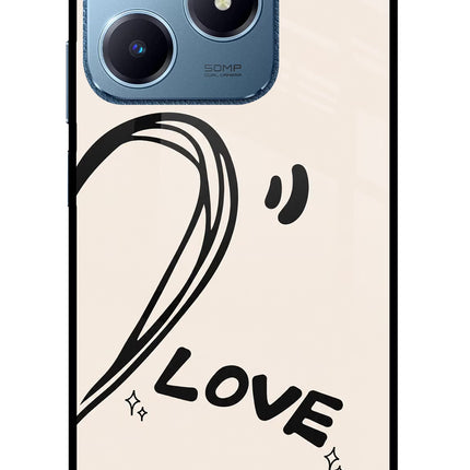Soul Line Realme C63 Glass Case Back Cover by Casekaro