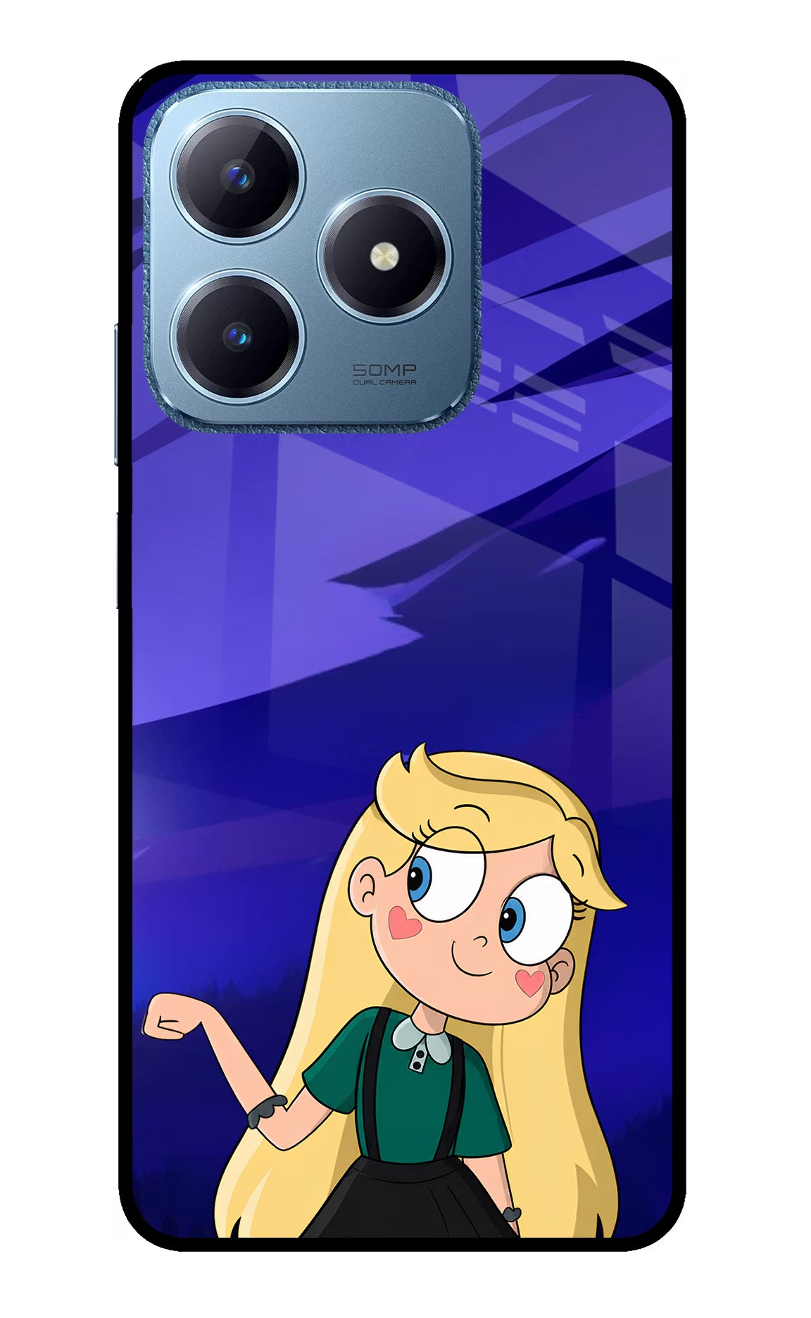 Star Glow Realme C63 Glass Case