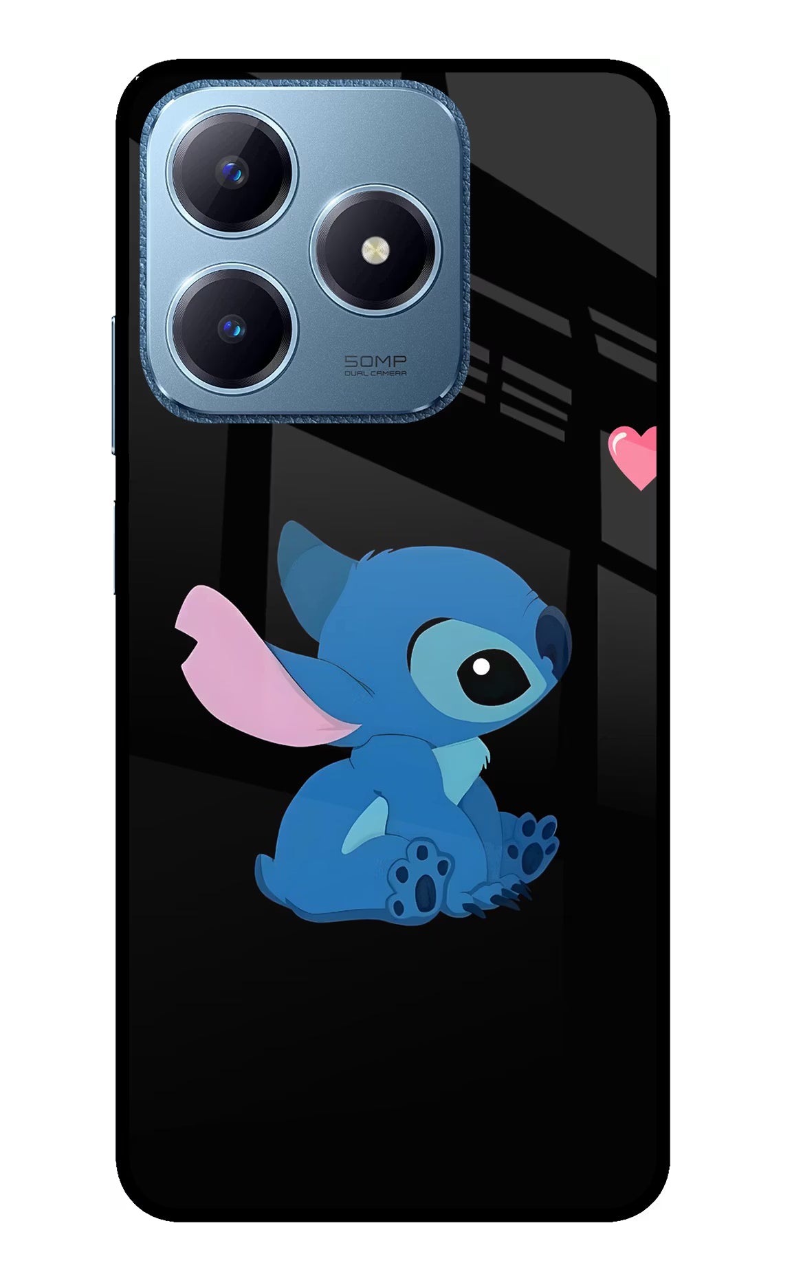 Stitch Crush Realme C63 Glass Case