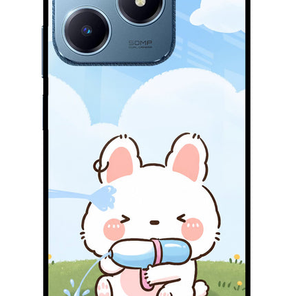 Bunny Treat Realme C63 Glass Case
