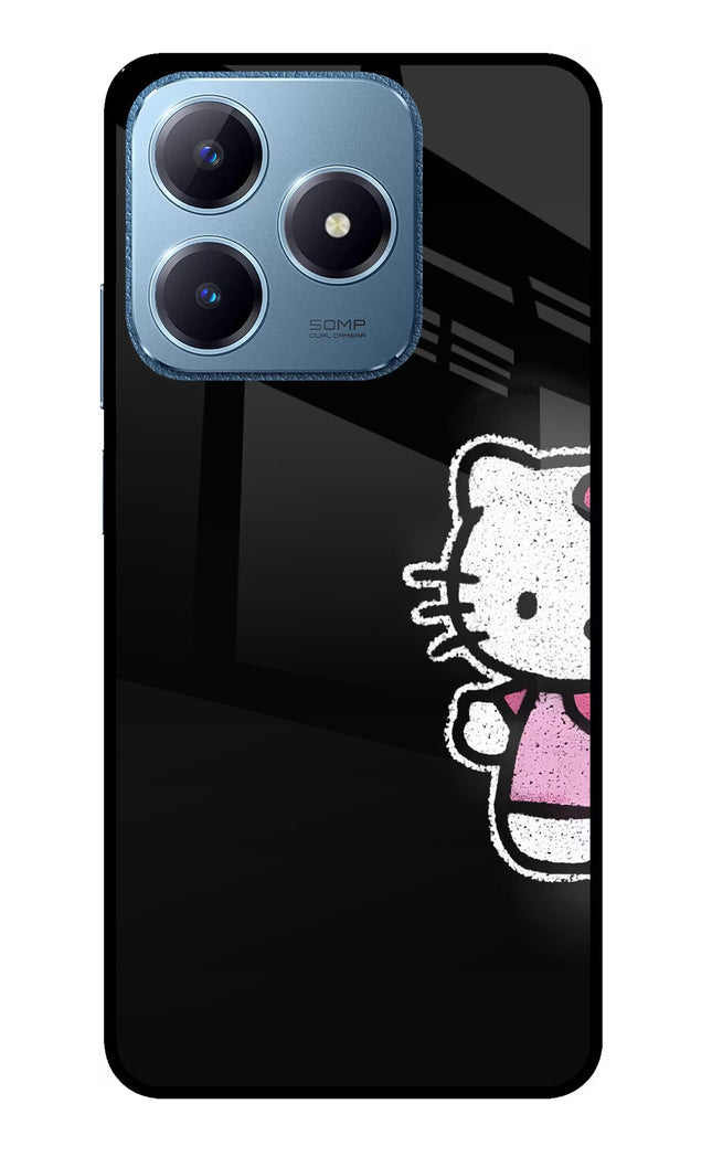 Kitty Charm Realme C63 Glass Case