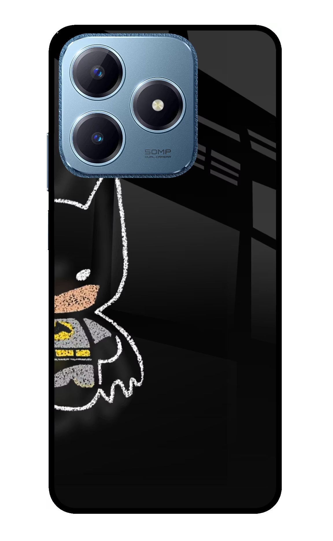 Bat Kitty Realme C63 Glass Case