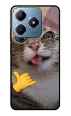 Silly Cat Call Realme C63 Glass Case