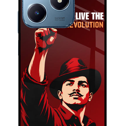 Bhagat Singh Revolution Realme C63 Glass Case