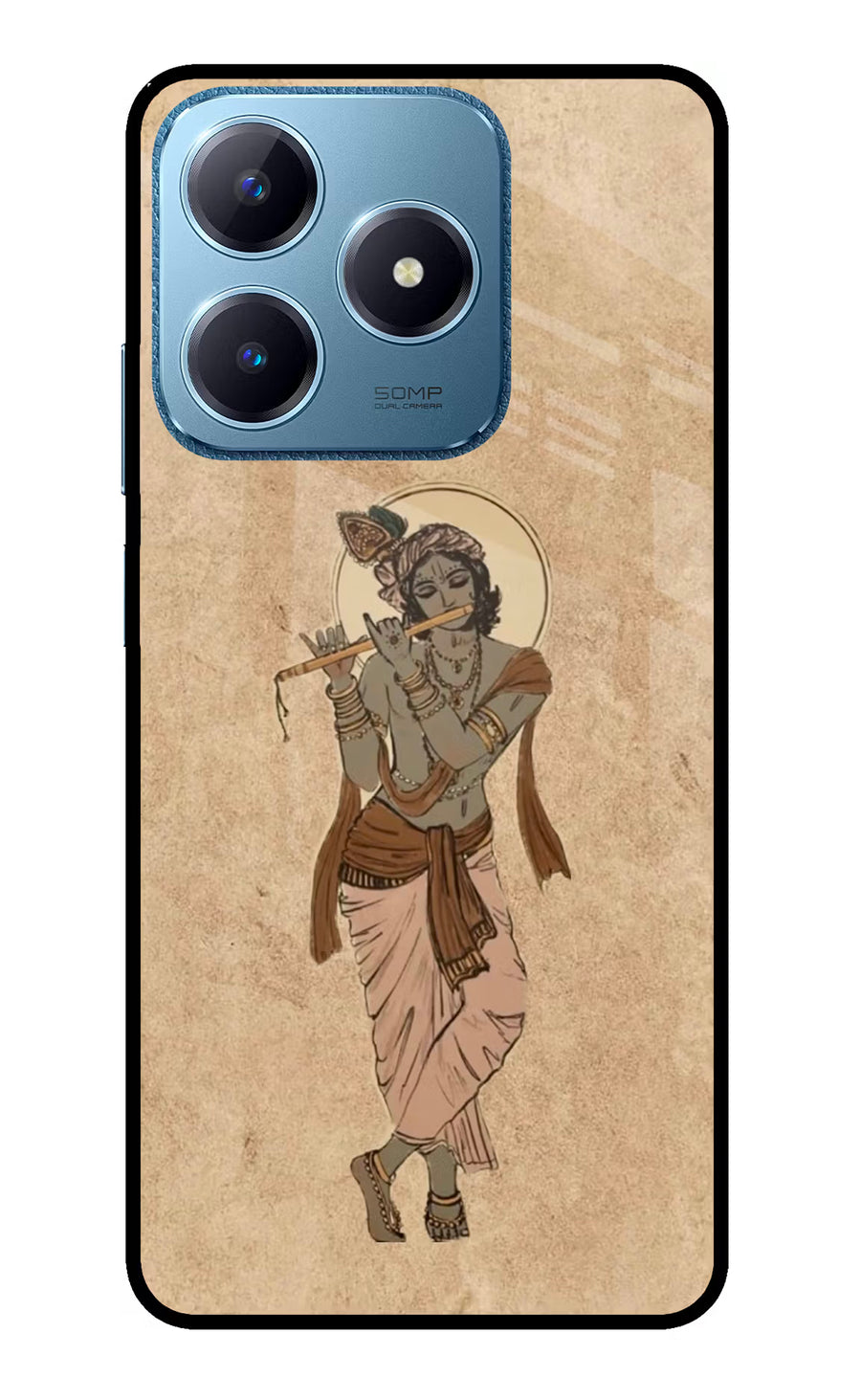 Krishna Realme C63 Back Cover, Glass case