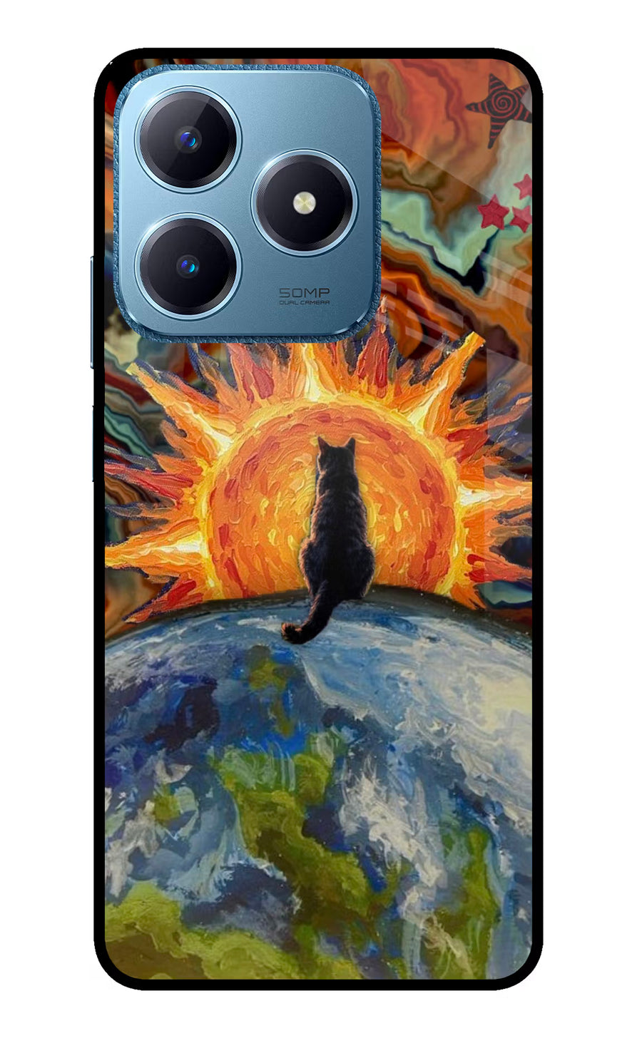 Sunrise Beyond Realme C63 Back Cover, Glass case