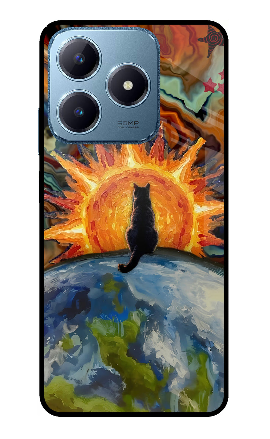Sunrise Beyond Realme C63 Back Cover, Glass case