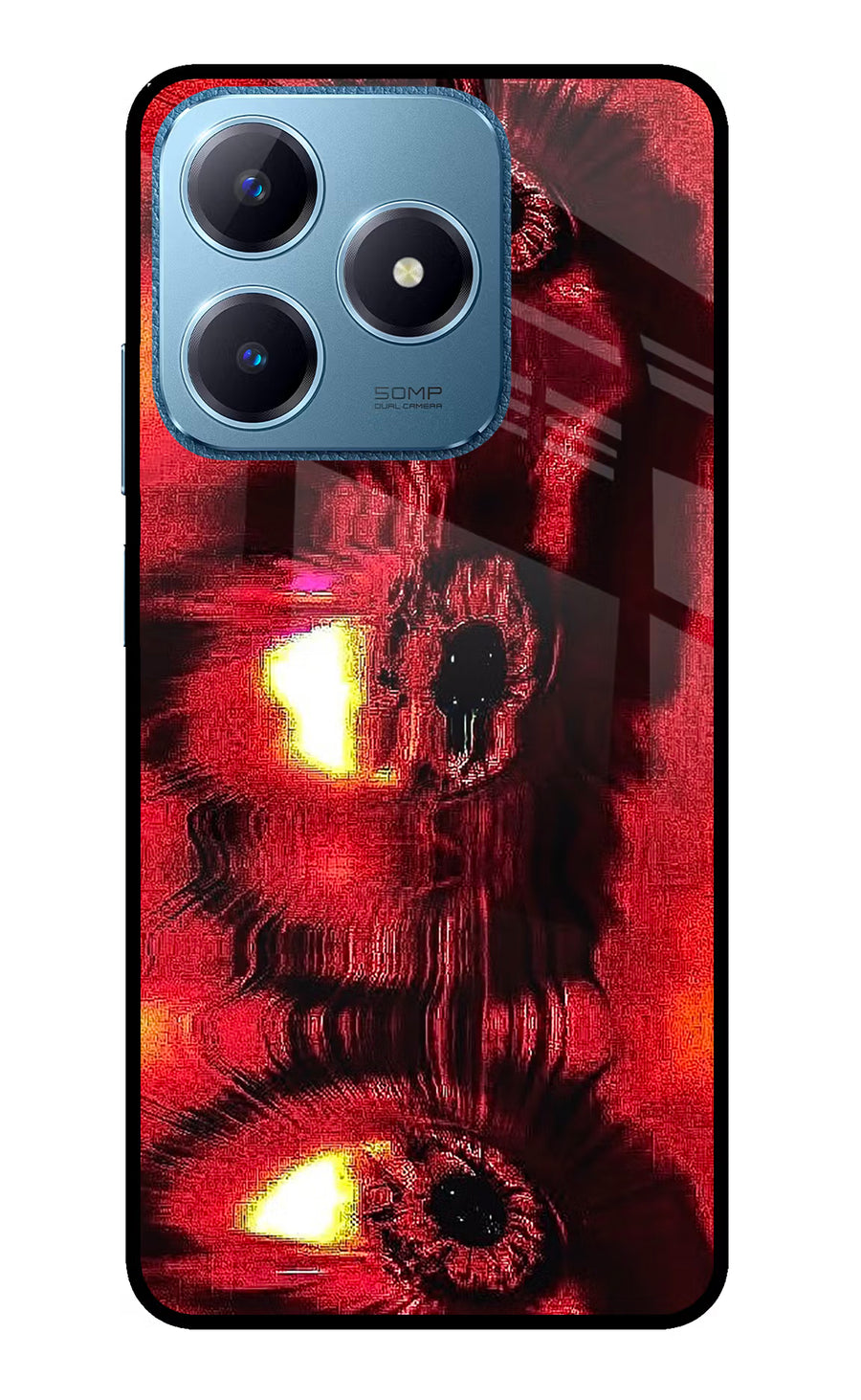 Fire Eye Realme C63 Back Cover, Glass case