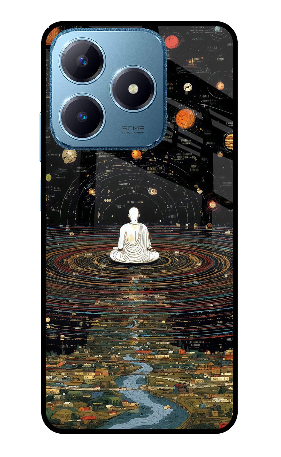 Space Monk Realme C63 Back Cover, Glass case