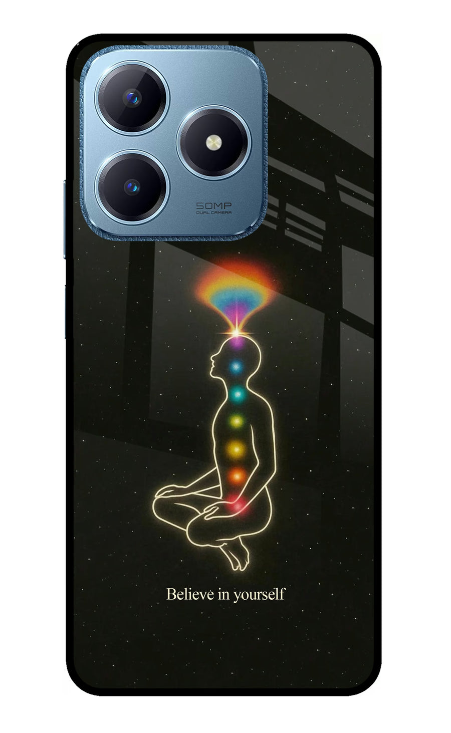 Believe in yourself Realme C63 Back Cover, Glass case