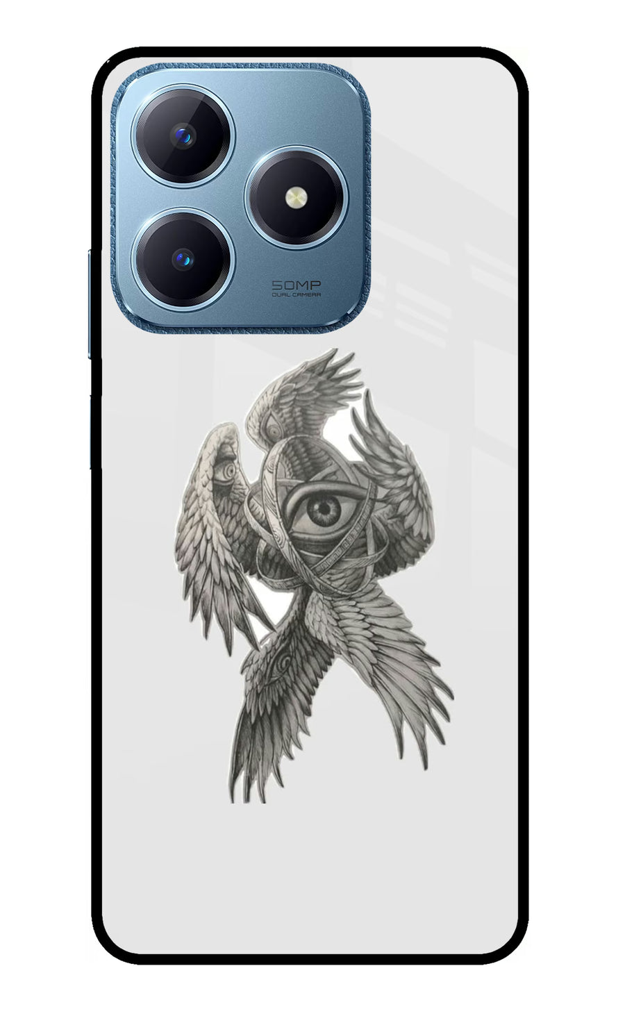 Accurate Angel Realme C63 Back Cover, Glass case