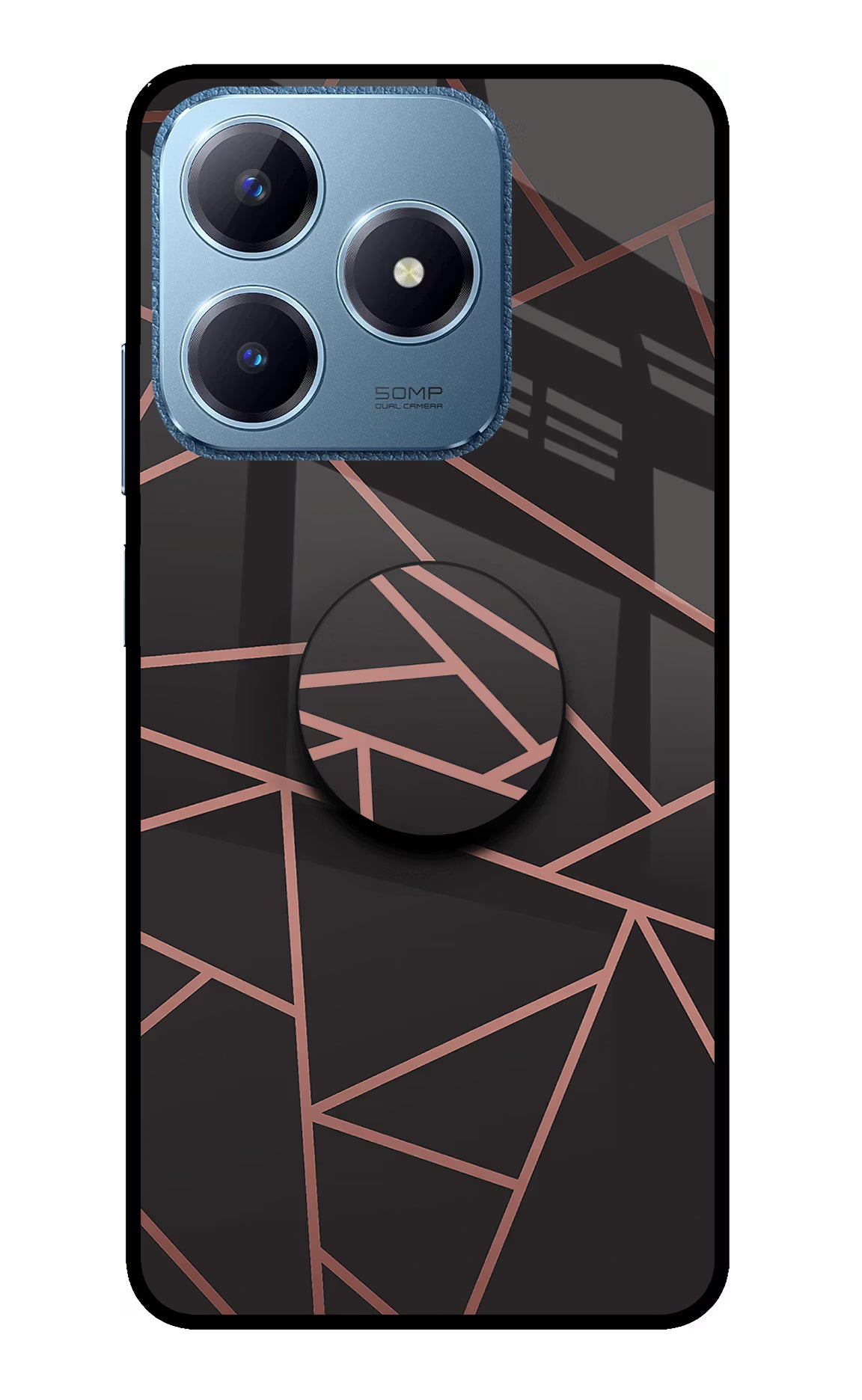 Geometric Pattern Realme C63 Pop Case by Casekaro
