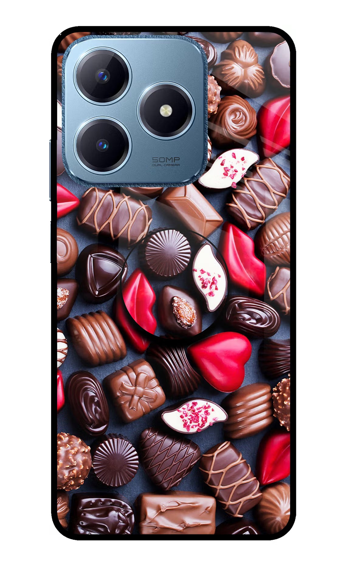 Chocolates Realme C63 Pop Case by Casekaro
