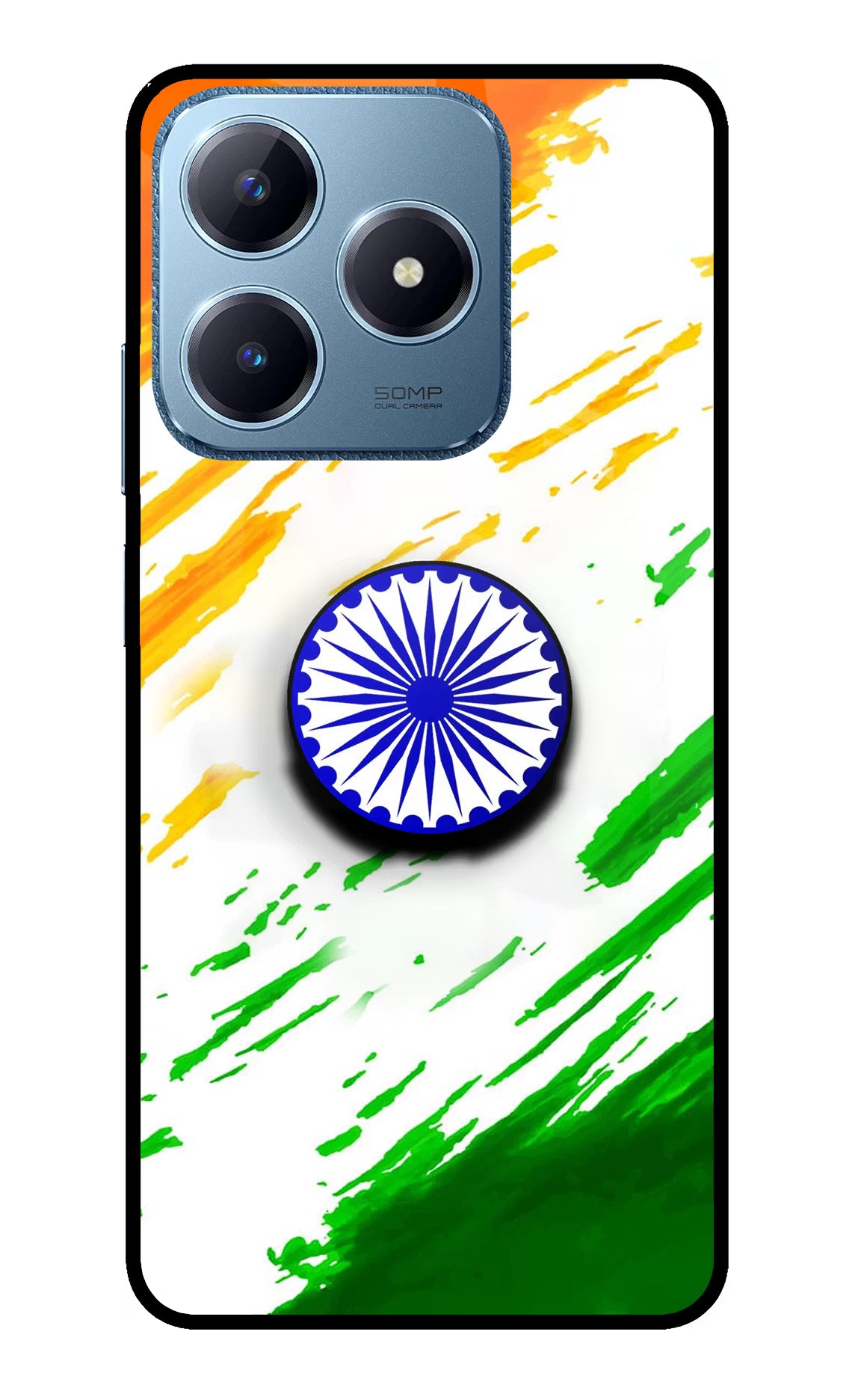 Indian Flag Ashoka Chakra Realme C63 Pop Case by Casekaro