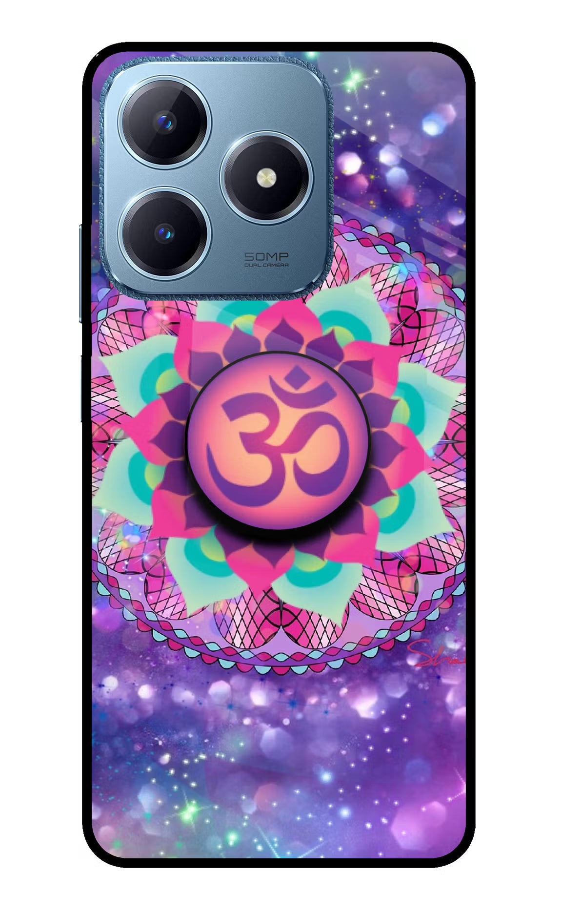 Om Purple Realme C63 Pop Case by Casekaro