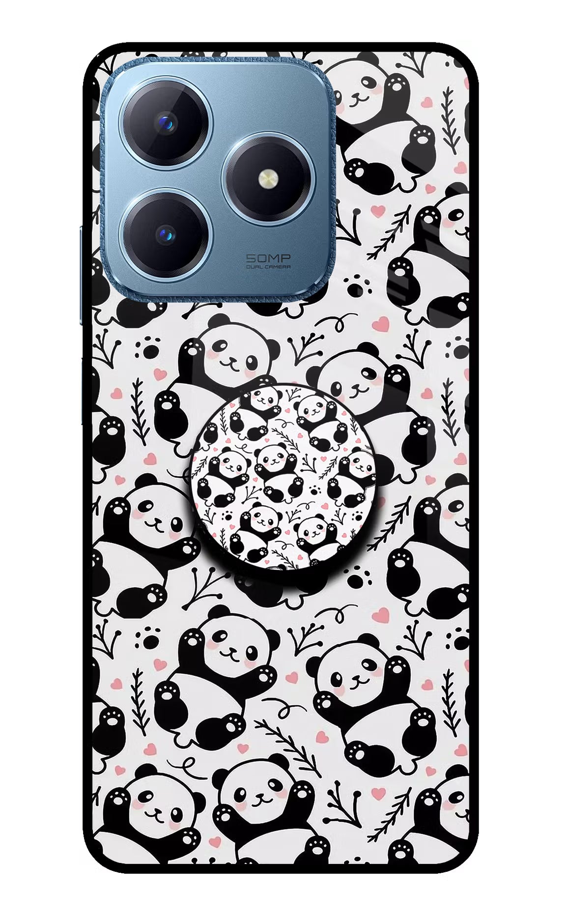 Cute Panda Realme C63 Pop Case by Casekaro