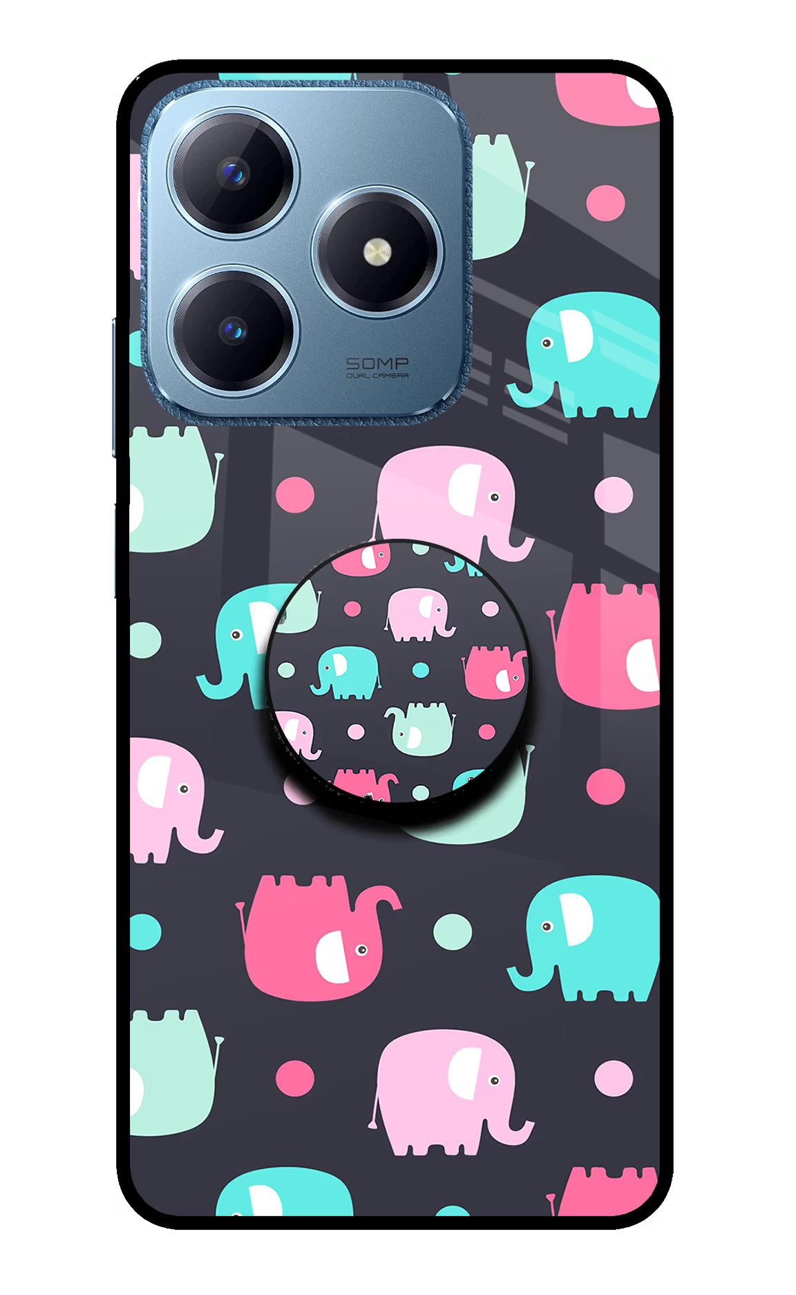 Baby Elephants Realme C63 Pop Case by Casekaro