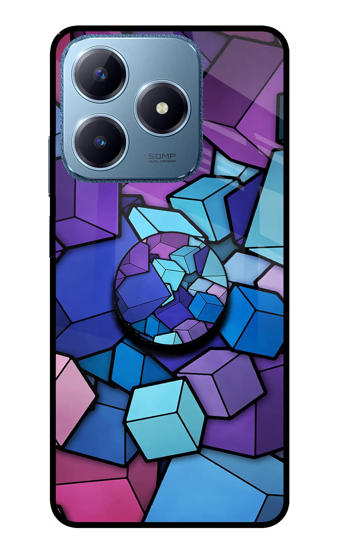 Cubic Abstract Realme C63 Pop Case by Casekaro