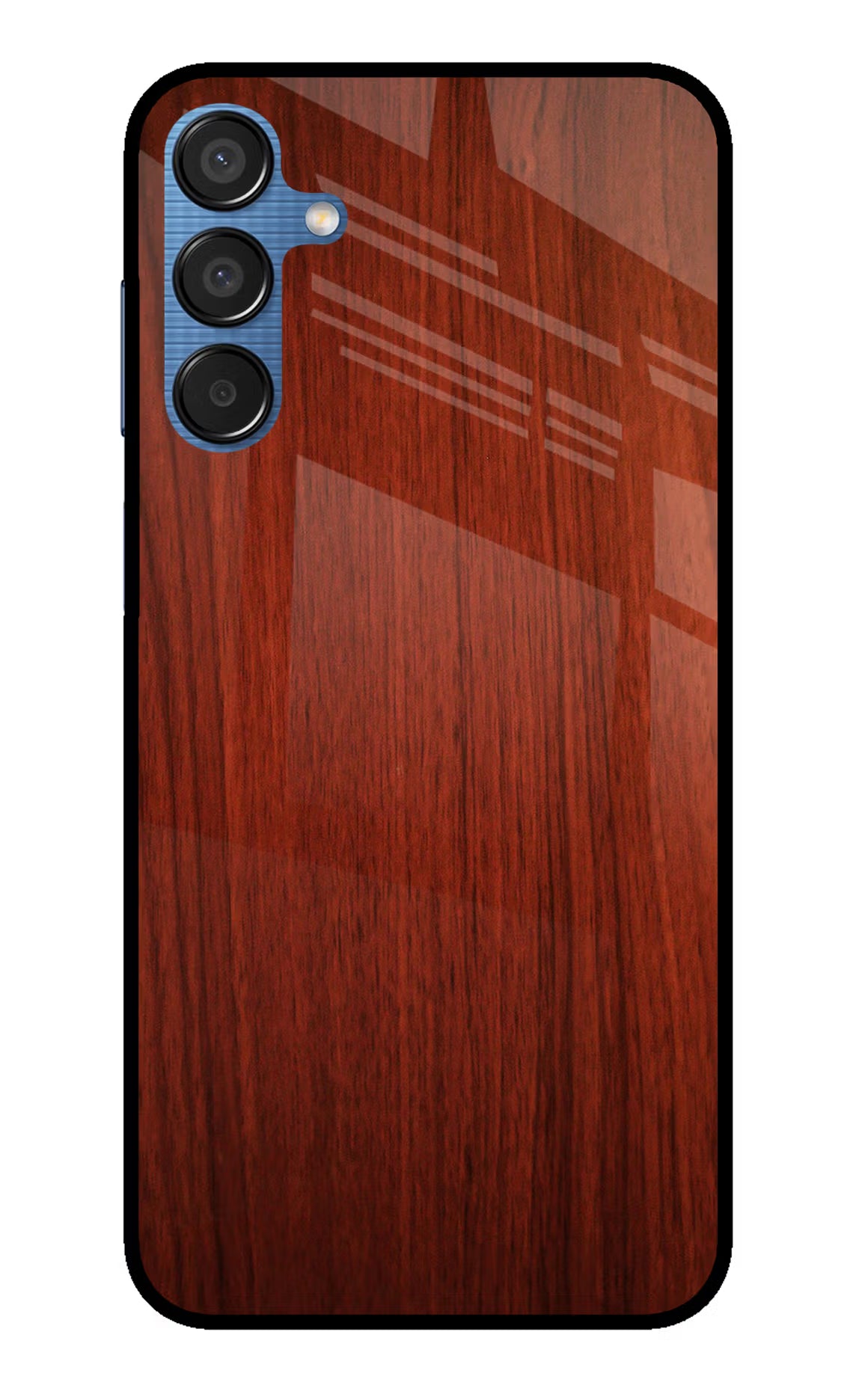 Wooden Plain Pattern Samsung M15 5G Glass Case