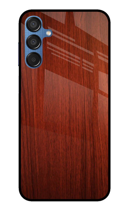 Wooden Plain Pattern Samsung M15 5G Glass Case