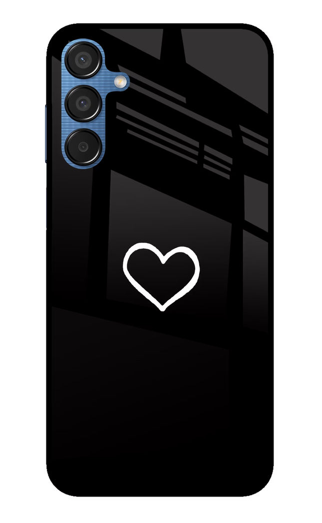 Heart Samsung M15 5G Glass Case
