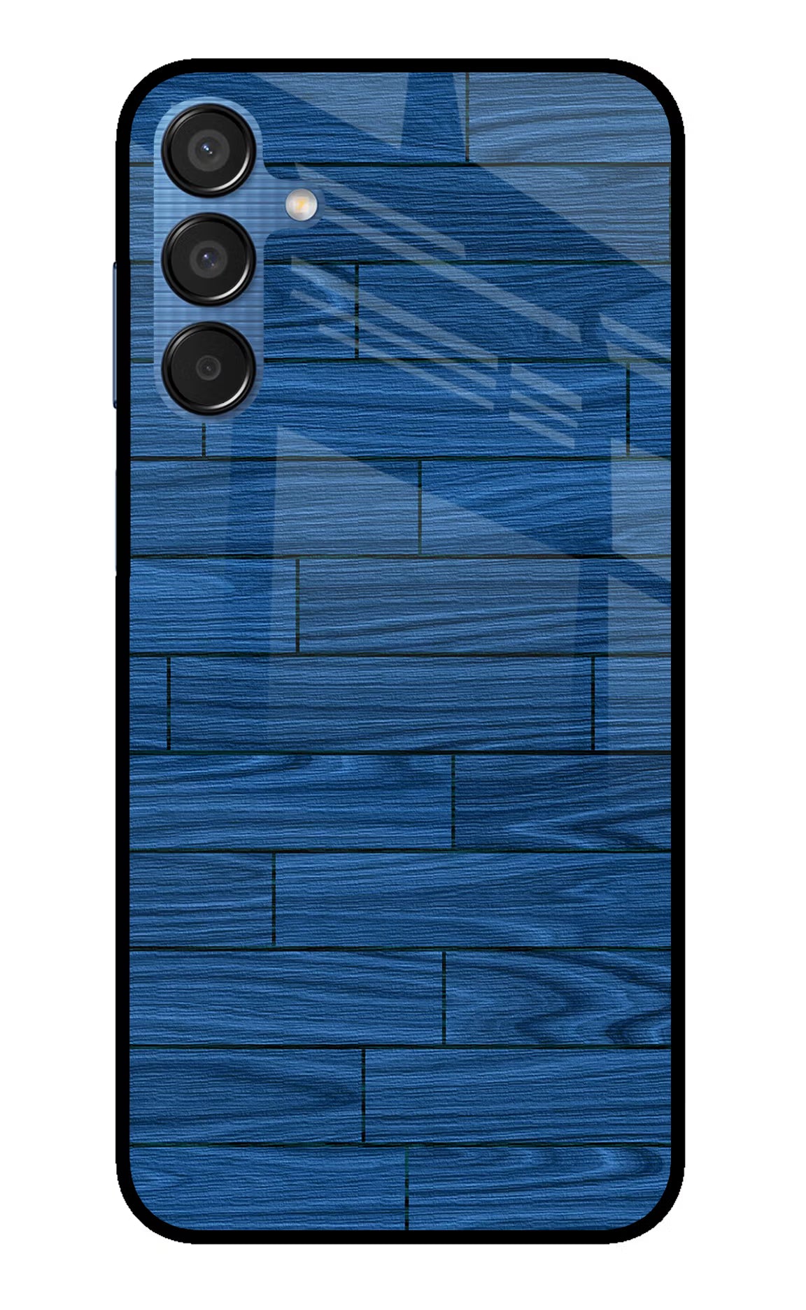 Wooden Texture Samsung M15 5G Glass Case Back Cover by Casekaro