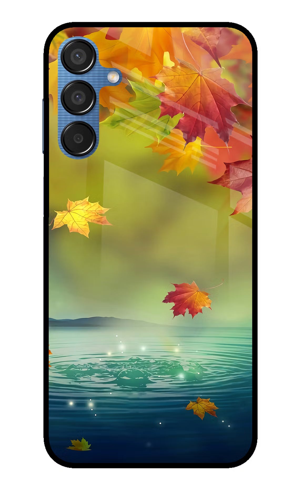 Flowers Samsung M15 5G Glass Case Back Cover by Casekaro