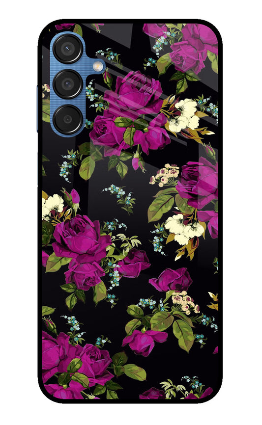 Flowers Samsung M15 5G Glass Case
